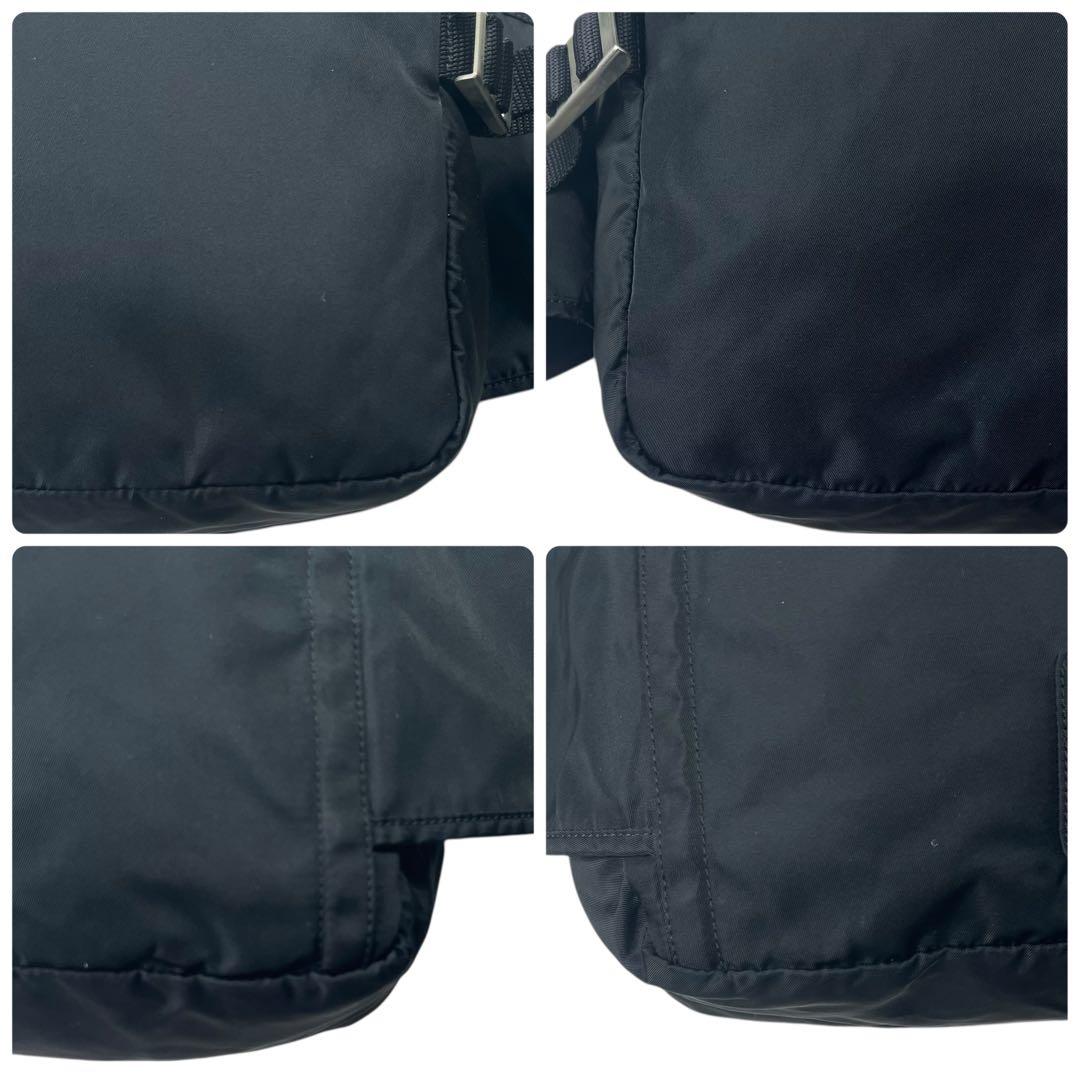 希少 PRADA 3WAY ウエストバッグ リュック ナイロン ボディ ブラック