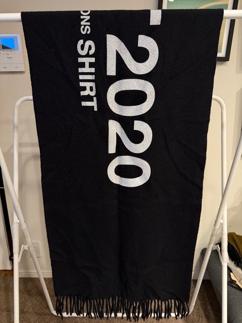 COMME des GARCONS SHIRT 黒ストール　マフラー