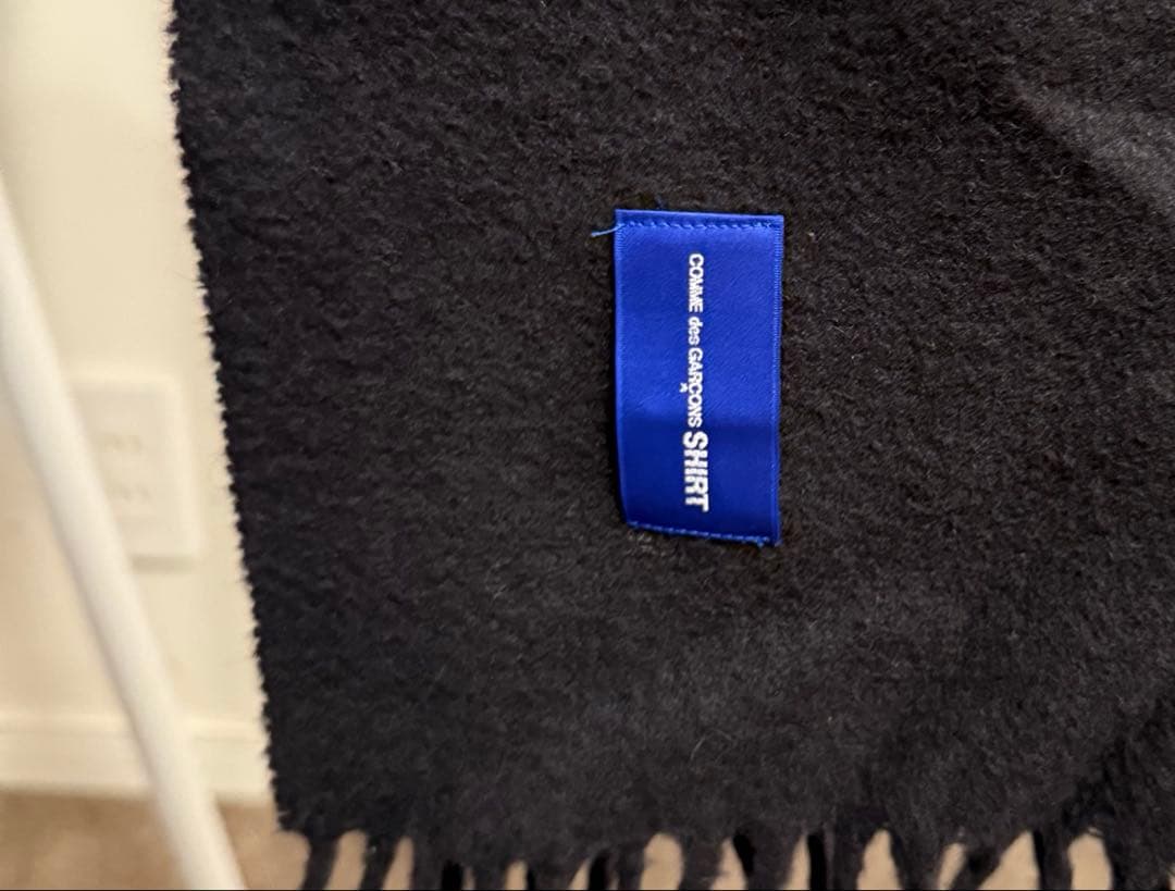 COMME des GARCONS SHIRT 黒ストール　マフラー