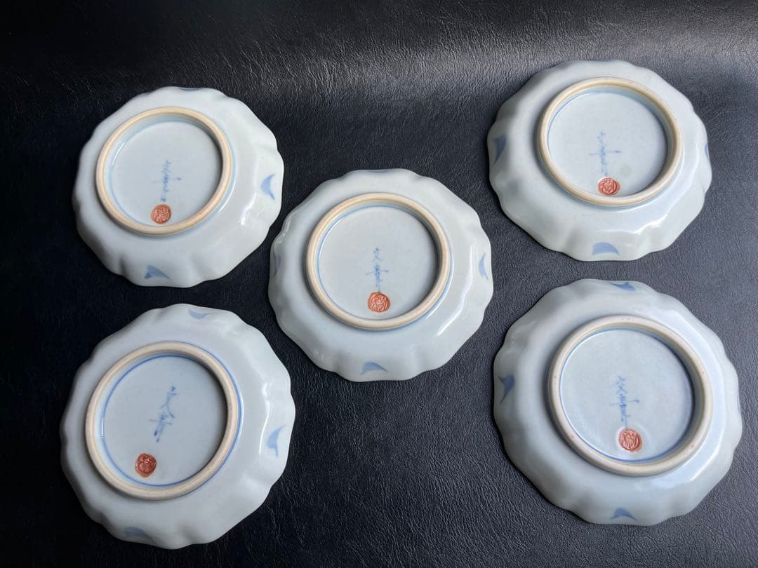 文青窯　文青　小皿　5枚　4寸皿　うさぎ