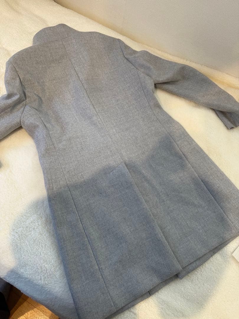 正月特価 EPOCA UOMOライトグレー スタンドカラーコート　エポカウォモ