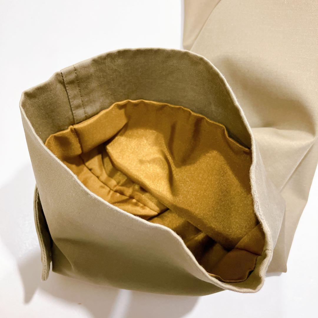 【逸品】バーバリーズ　ステンカラーコート　ハニーベージュ　ライナー付　XL相当