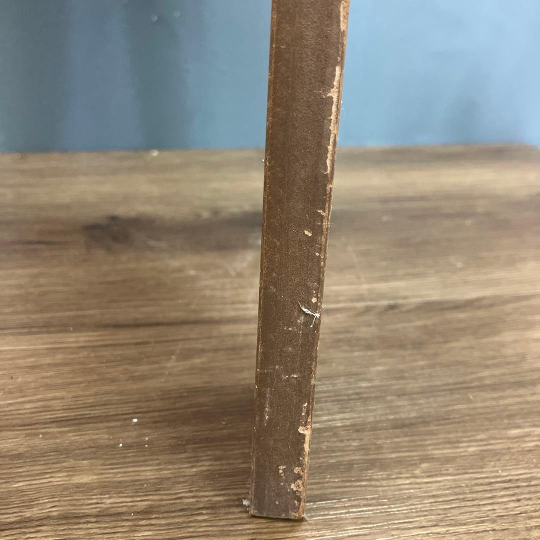 A-3 昭和レトロ 収納付き スツール ピアノ椅子 レッド 角椅子 イス チェア