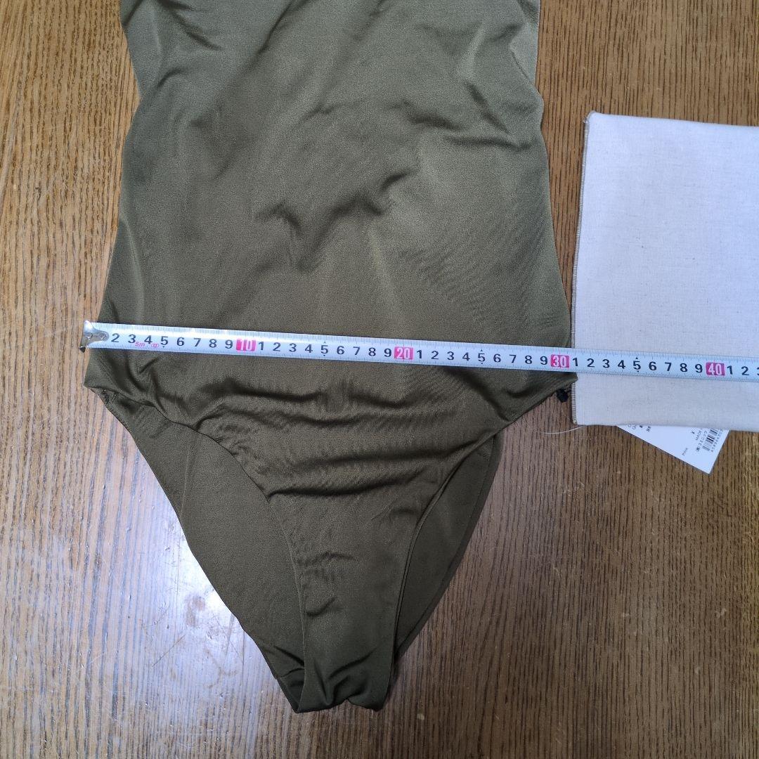 ETRE TOKYO ワンピース水着 M オリーブ　封筒型ポーチつき