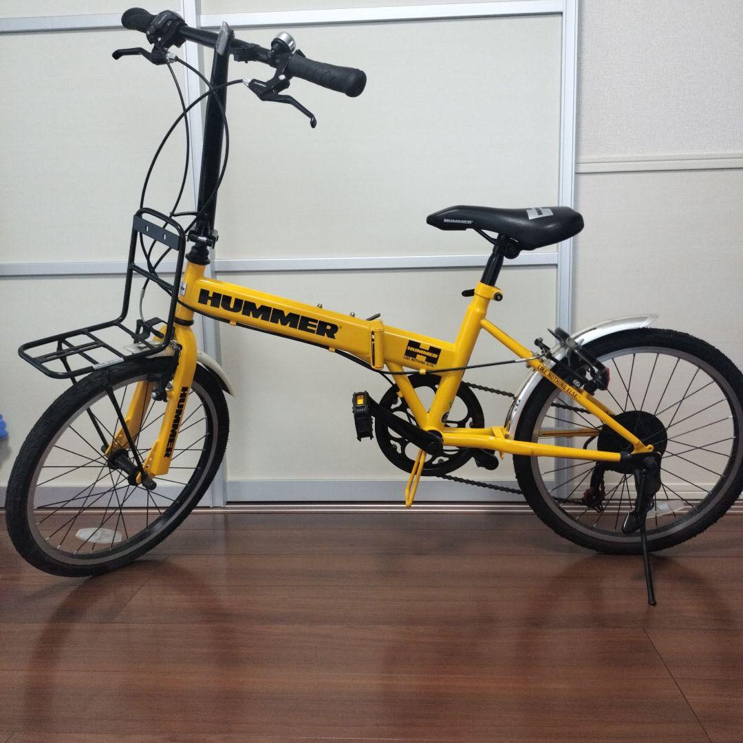 【タカ】HUMMER 折りたたみ自転車 イエロー