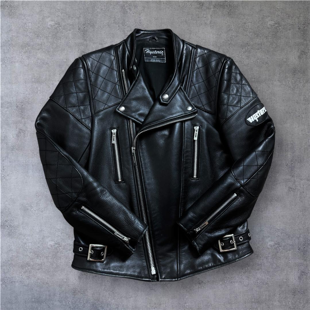 【美品☆激レアモデル】ヒステリックグラマー ダブルレザージャケット