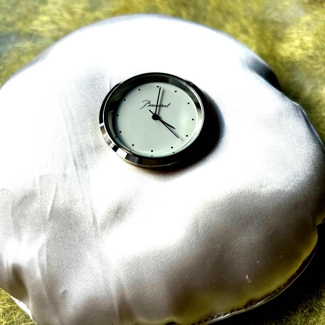 バカラのハート置き時計