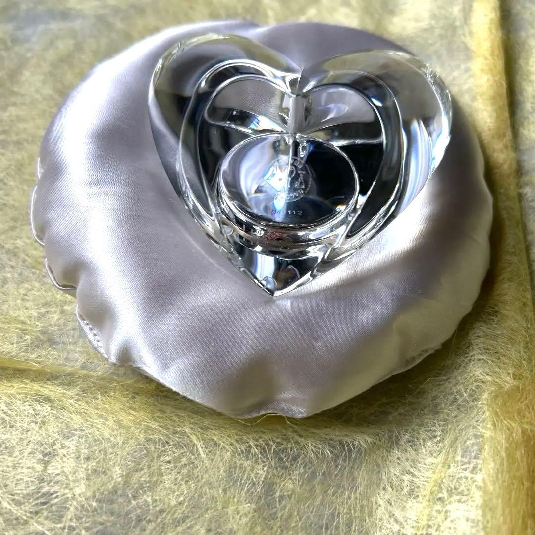 バカラのハート置き時計