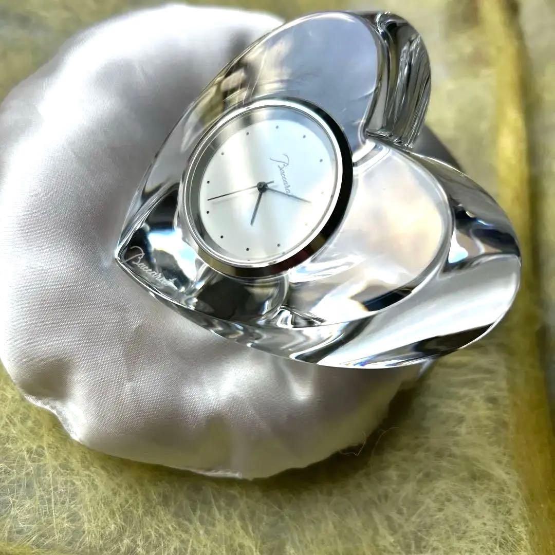 バカラのハート置き時計