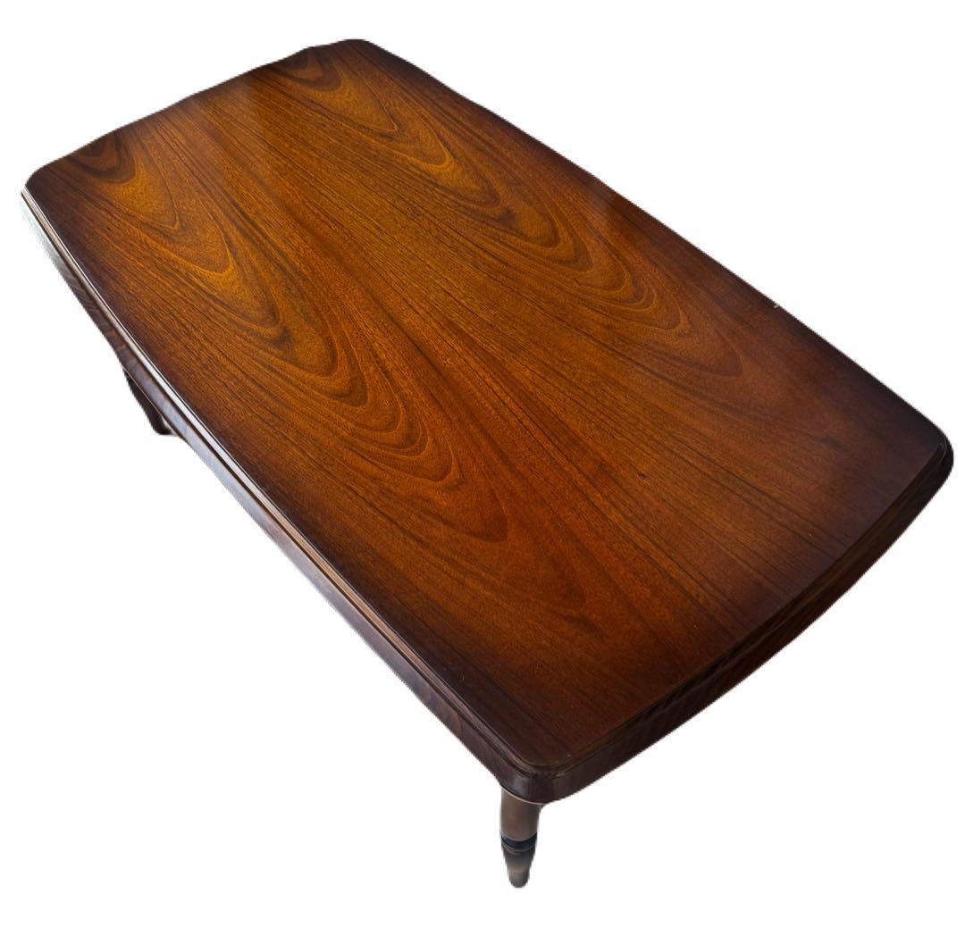 カリモク センターテーブル ローテーブル コロニアル ラタン棚