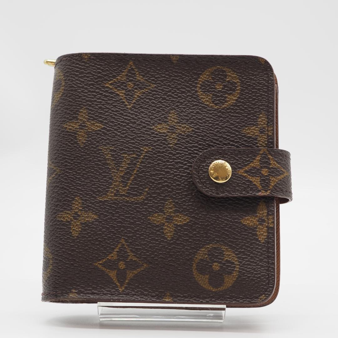 ルイヴィトン モノグラム コンパクトジップ 二つ折り財布
