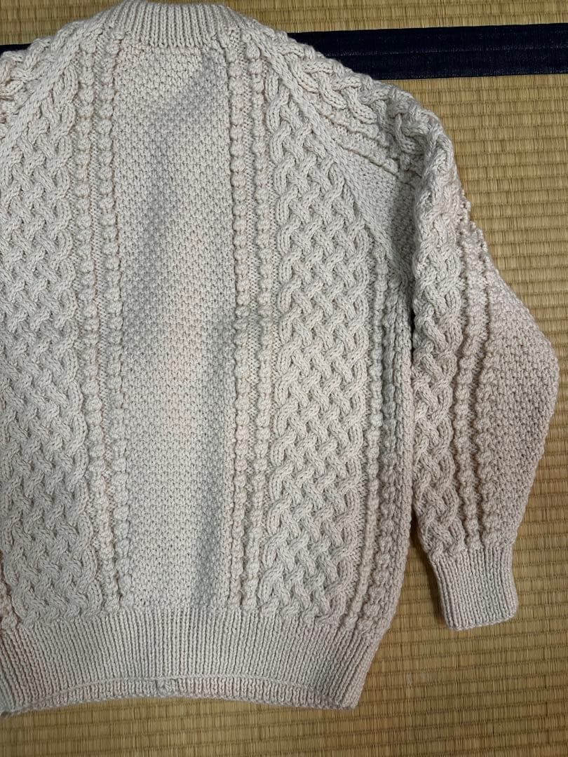 インバーアラン カーディガン4A ナチュラル サイズ40 良品