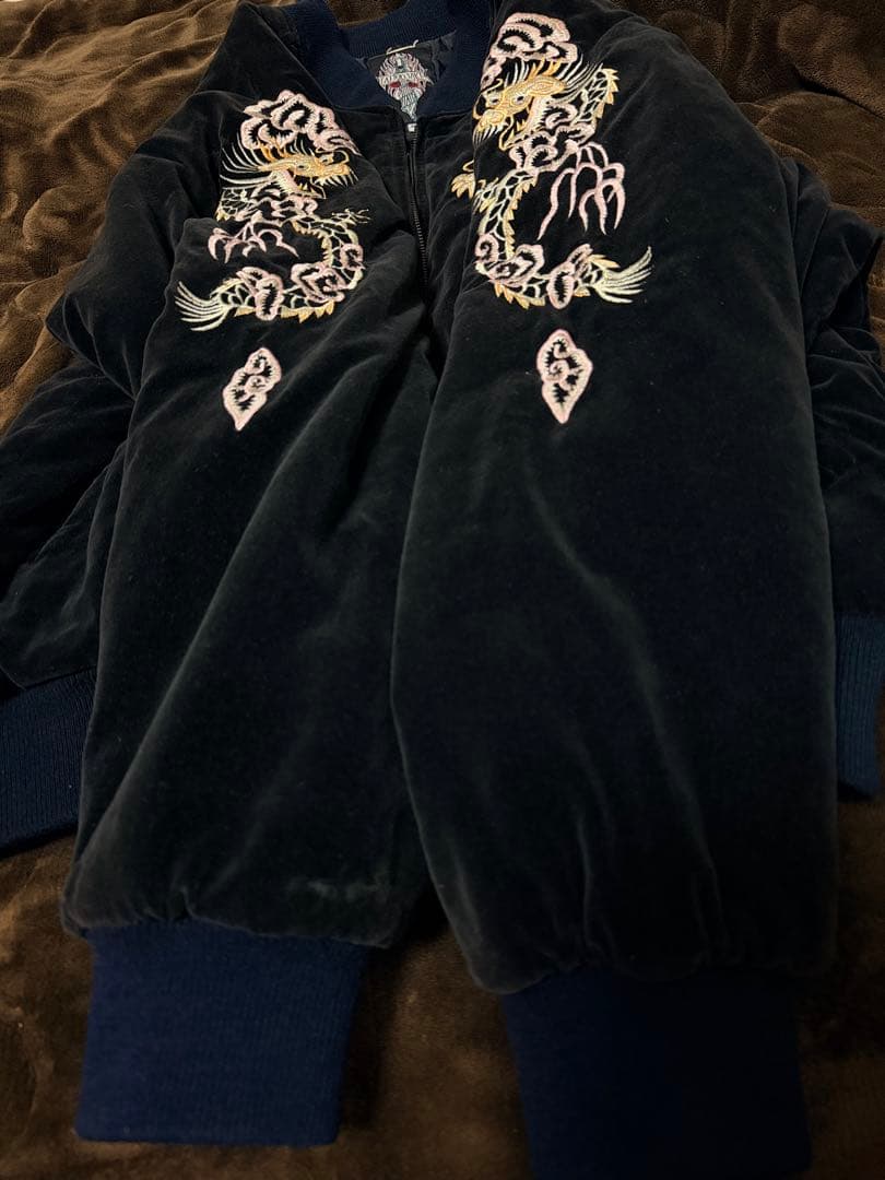 TATTOO JAKE USA 別珍 龍 日本限定 スカジャン vintage