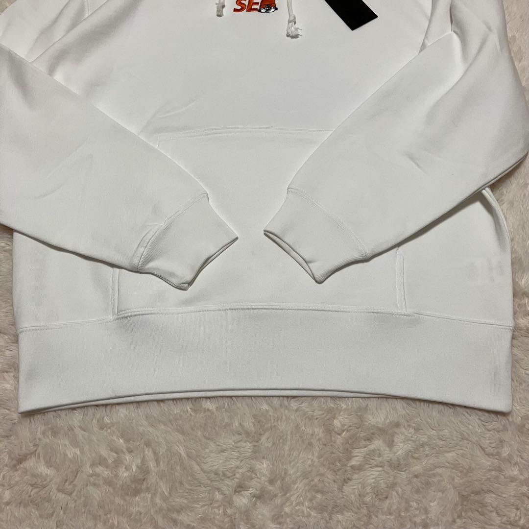 新品 希少 WIND AND SEA パラッパラッパー コラボ パーカー M 白