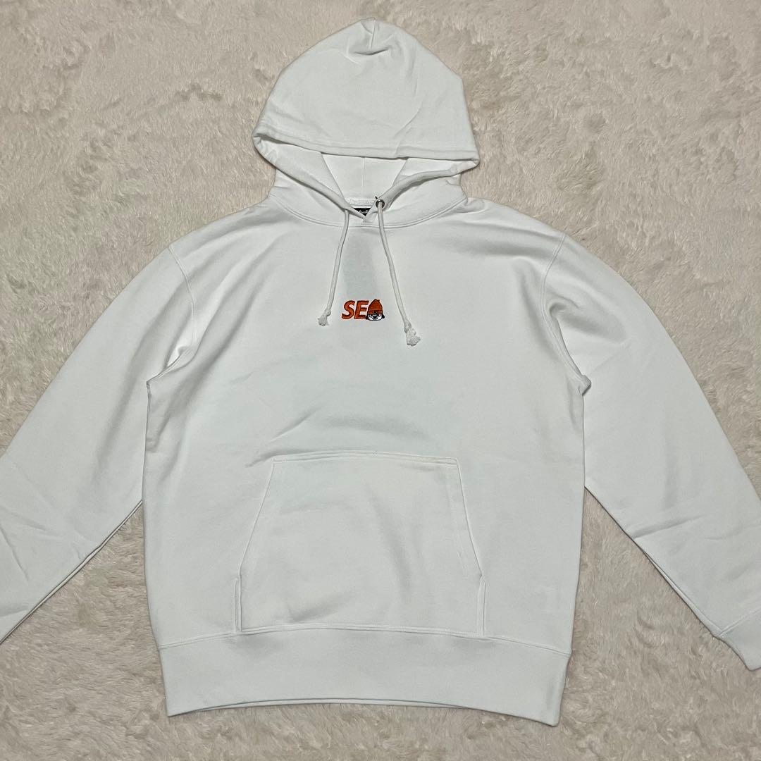 新品 希少 WIND AND SEA パラッパラッパー コラボ パーカー M 白