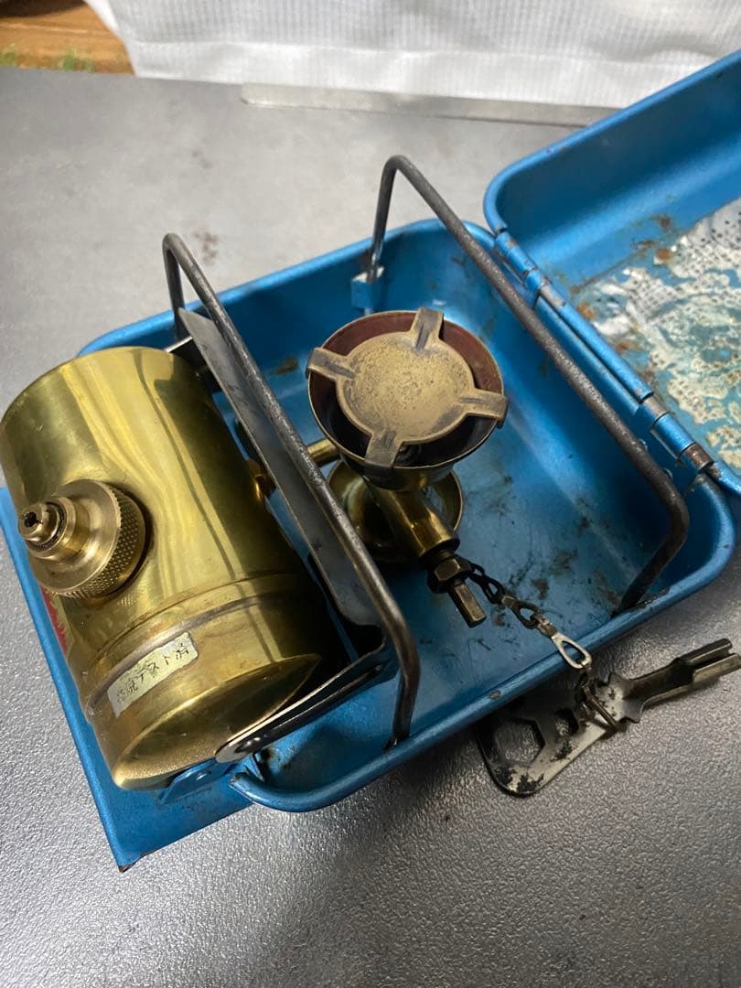 ガソリンストーブ マナスル160 箱ストーブ メンテナンス済 実働品 作動良好品