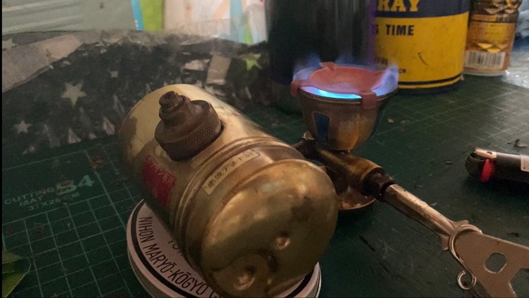 ガソリンストーブ マナスル160 箱ストーブ メンテナンス済 実働品 作動良好品