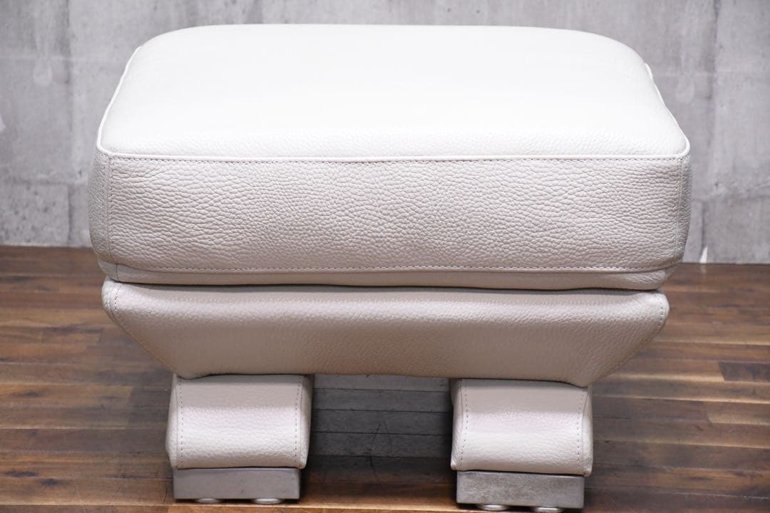 EAC71 展示品 IDC大塚家具 L/S LUXE-01 オットマン ホワイト