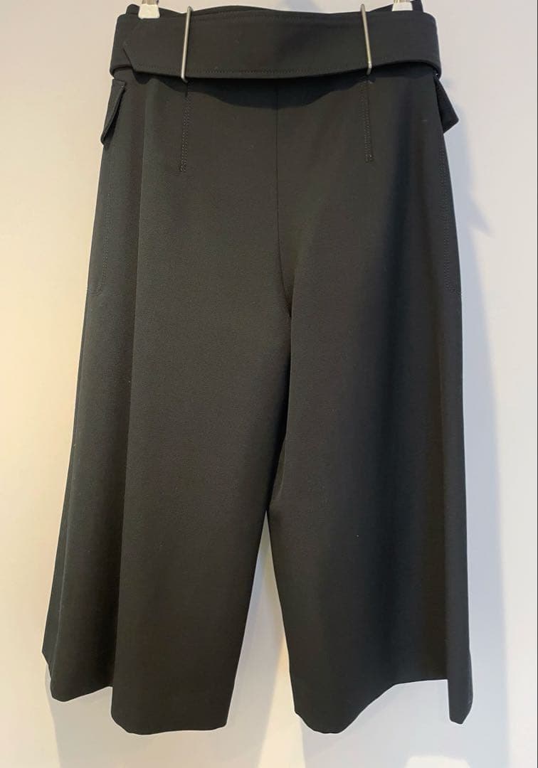 Acne Studios タックキュロットパンツ　ブラック　ベルト付き　32