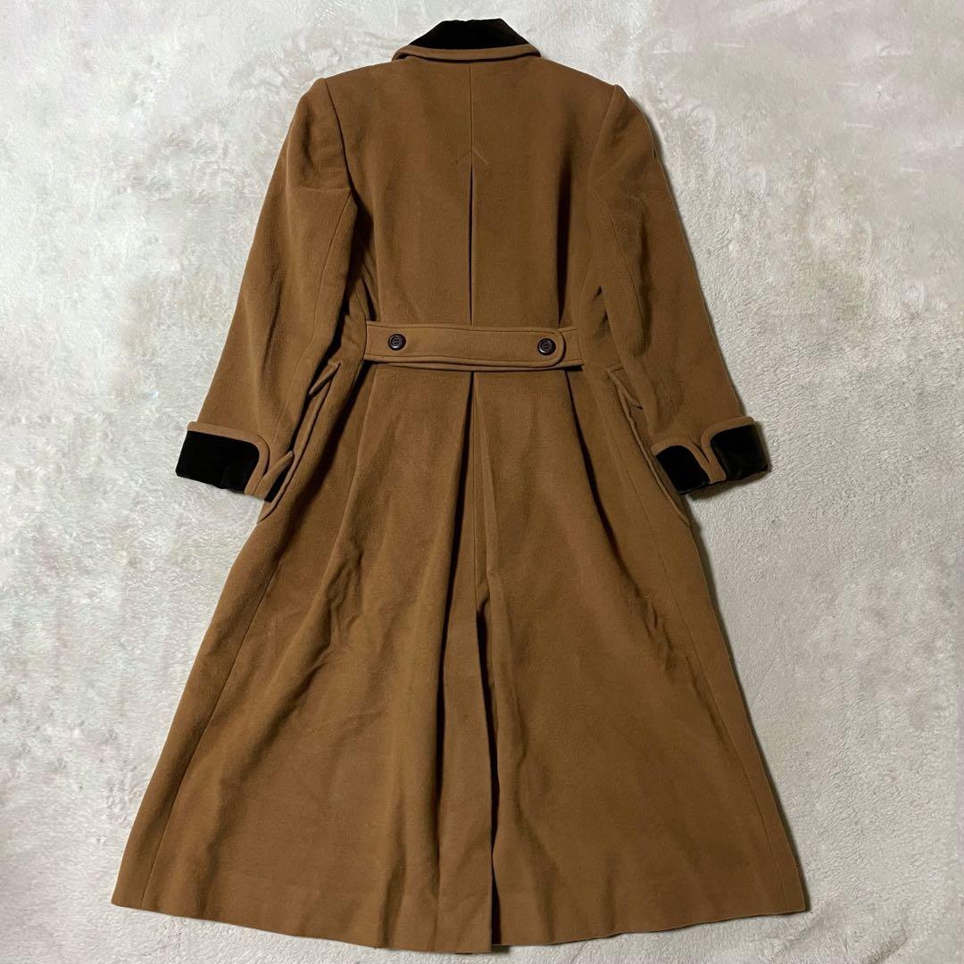 専用 YSL イヴサンローラン ダブルブレスト ウールコート S キャメル 美品