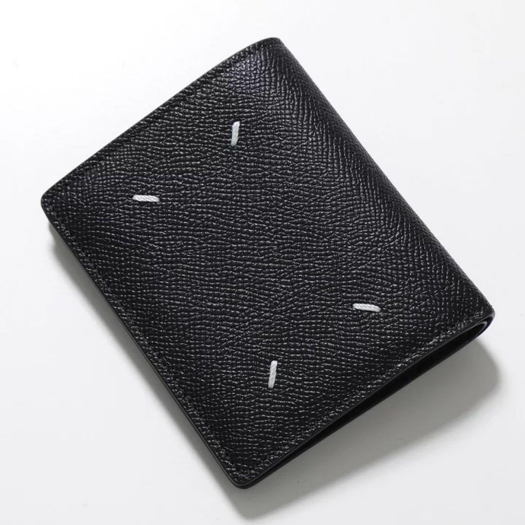 メゾンマルジェラ 二つ折り財布 ブラック SA3UI0007 P4745 新品