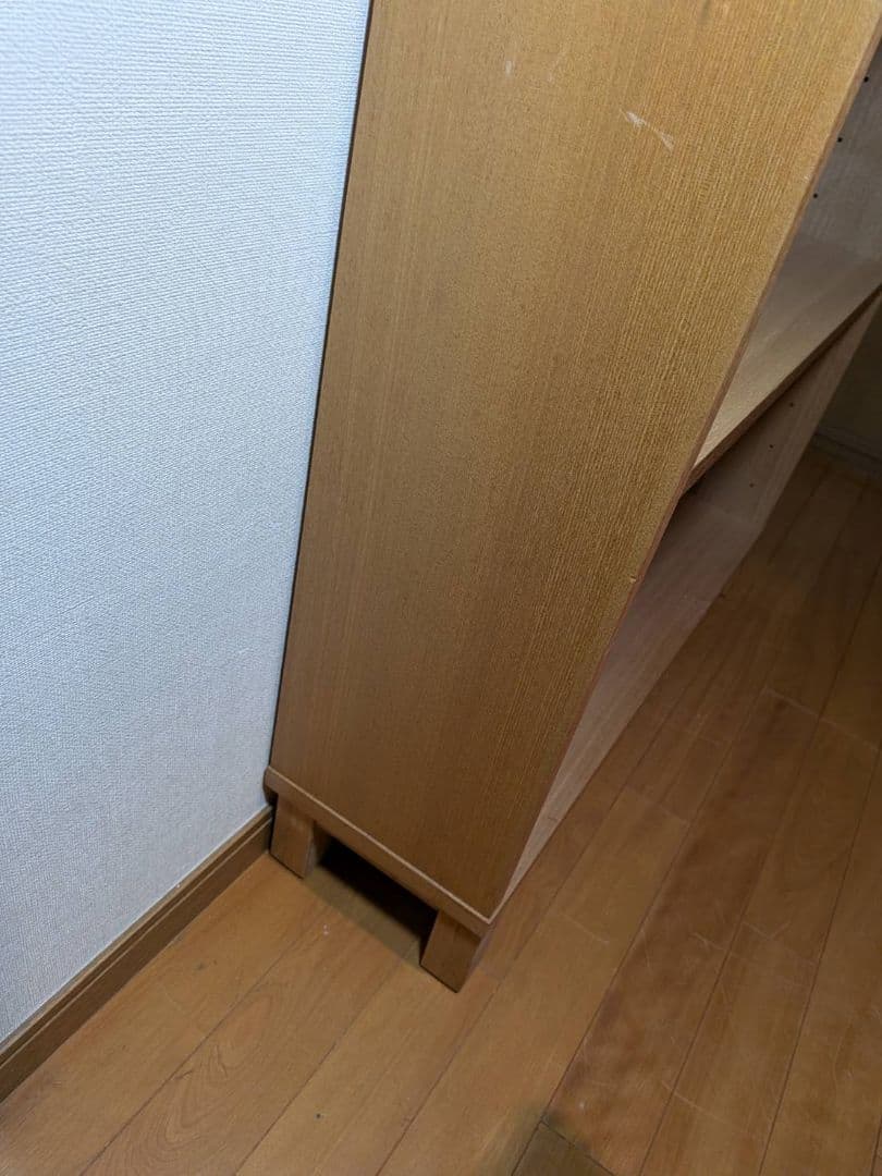 《送料込》無印 木製シェルフミドルタイプ 21 本棚廃盤 木製棚 タモ材