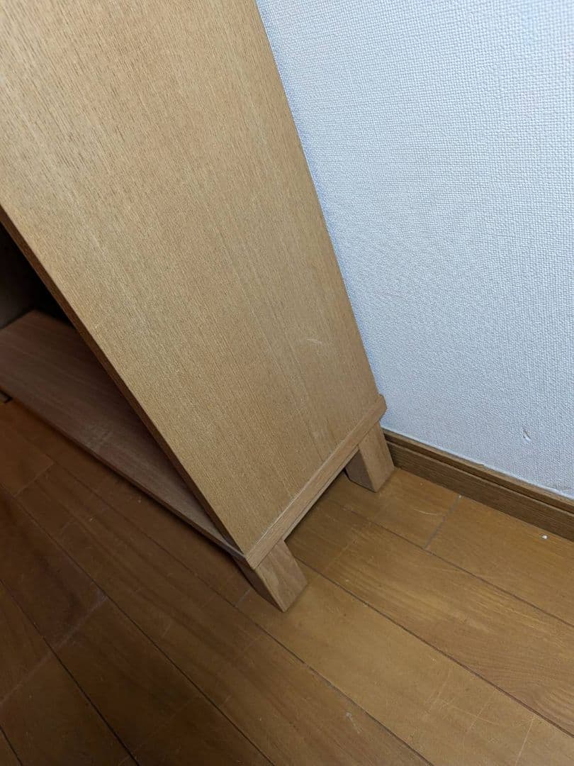 《送料込》無印 木製シェルフミドルタイプ 21 本棚廃盤 木製棚 タモ材