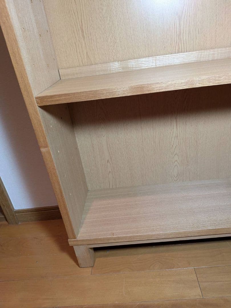 《送料込》無印 木製シェルフミドルタイプ 21 本棚廃盤 木製棚 タモ材