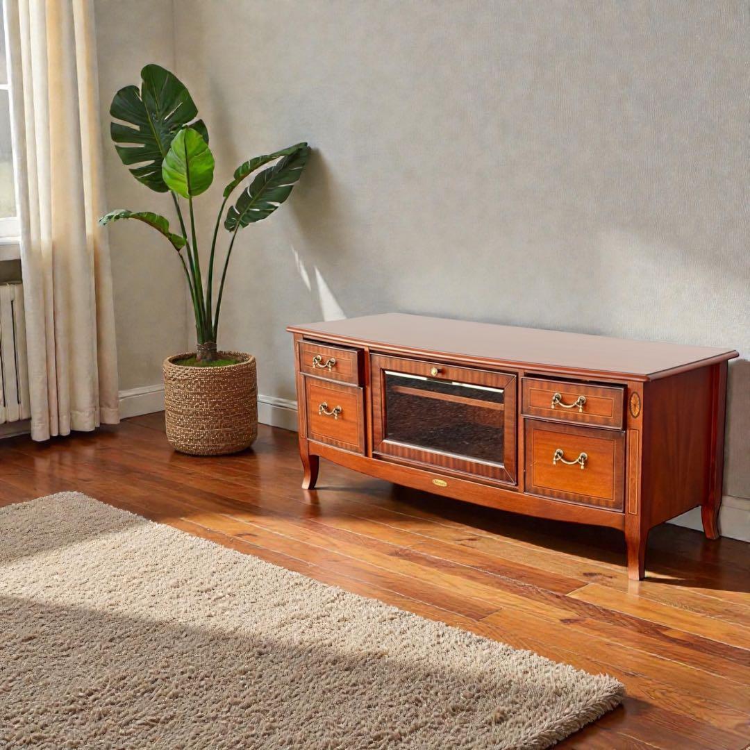 【週末セール】【美品】東海家具 ベネチア テレビボード マホガニー 新品約13万