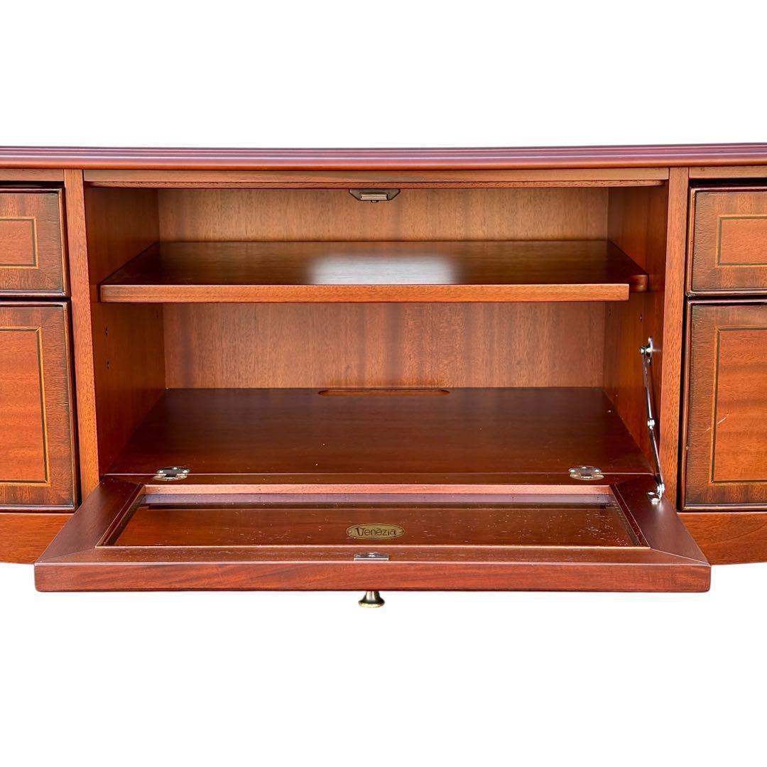 【週末セール】【美品】東海家具 ベネチア テレビボード マホガニー 新品約13万