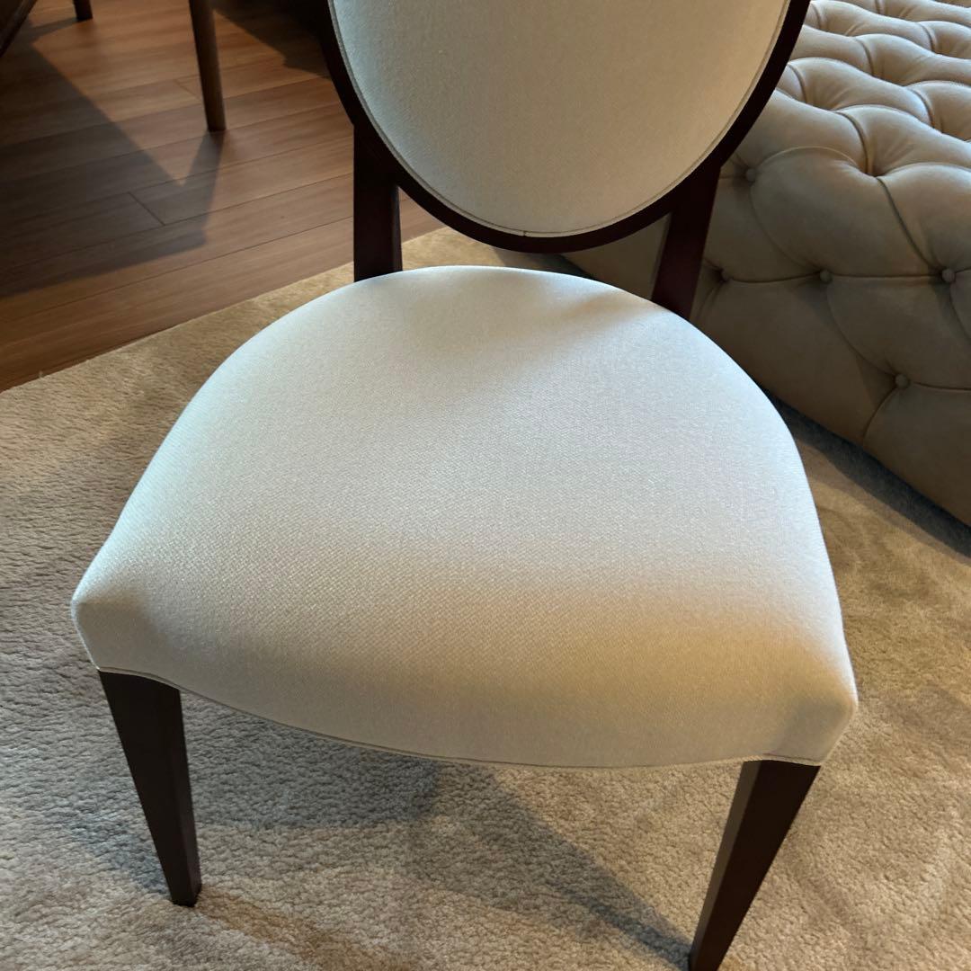 【新古品】AD CORE DEVISE クリーム色 布張り コンフォートチェア