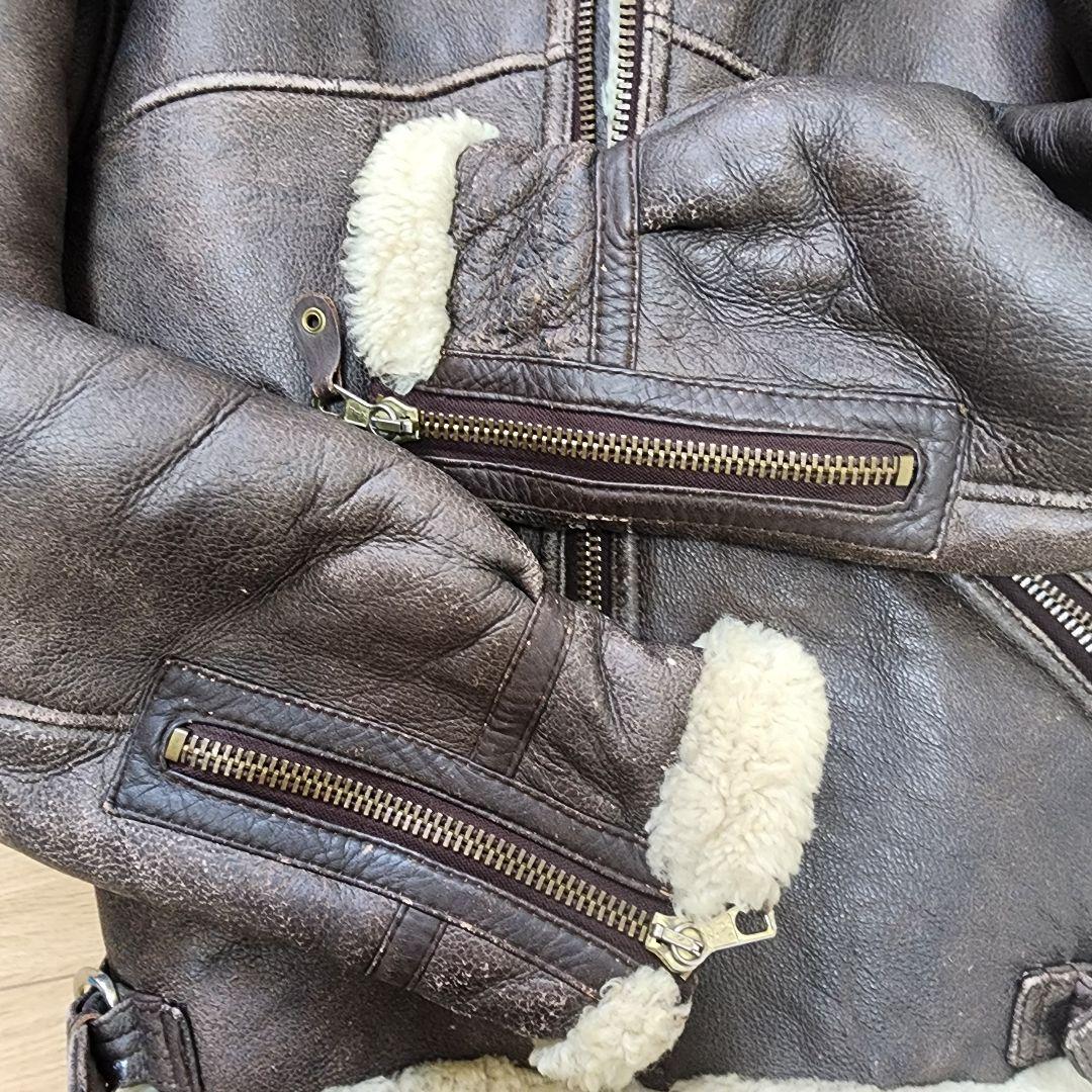 B-3 フライトジャケット リアル ムートンジャケット