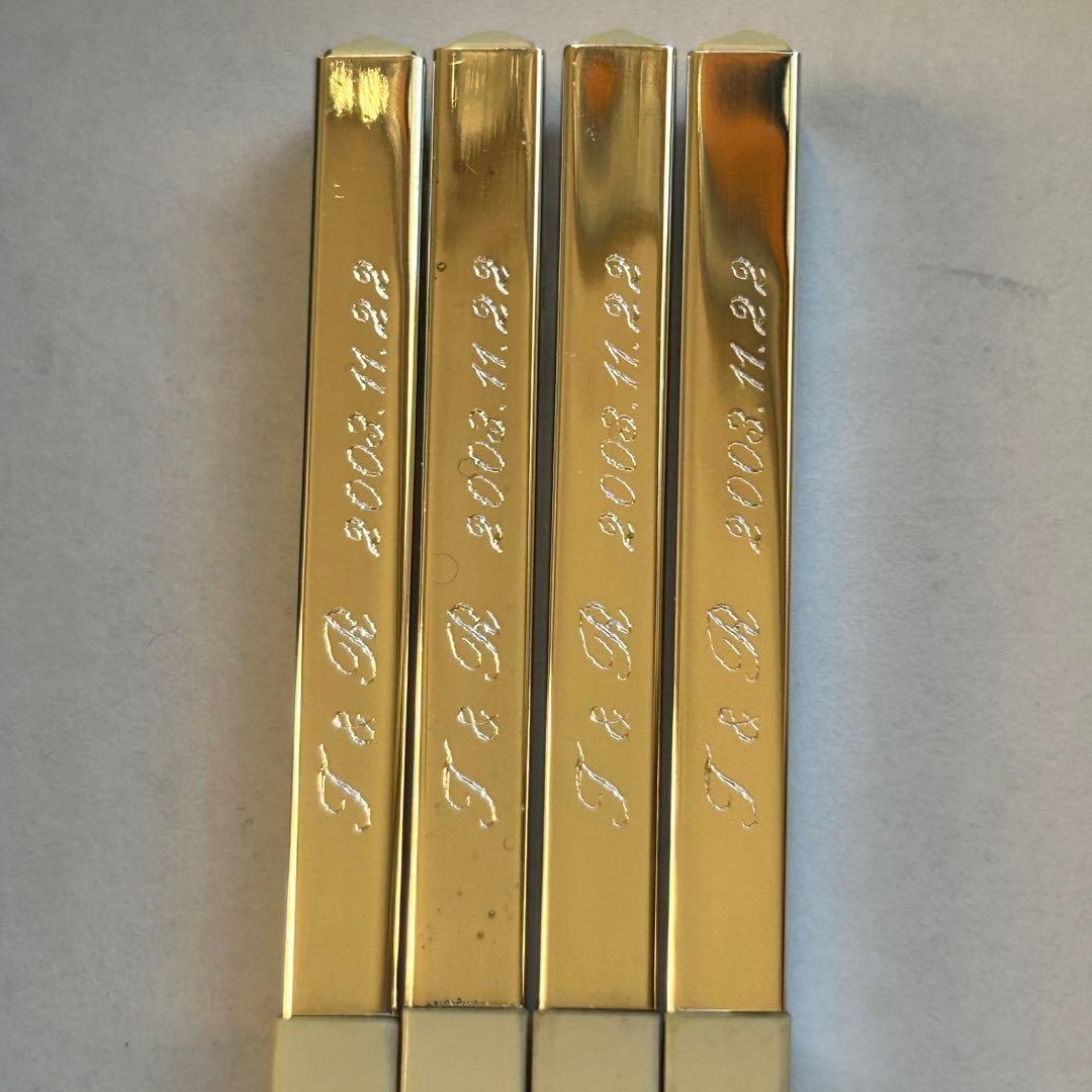 M@¥u様 クリストフル　Christofle　お箸　ホワイト　2膳　2セット