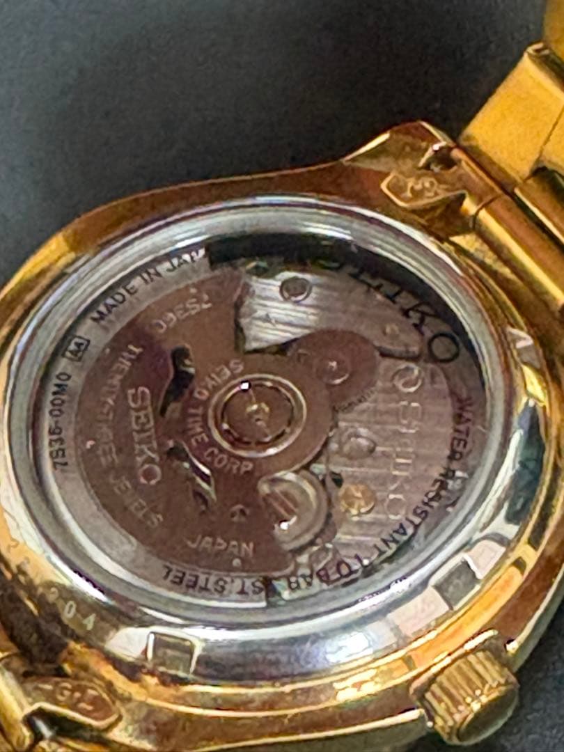 SEIKO ゴールド　自動巻き　腕時計　中古
