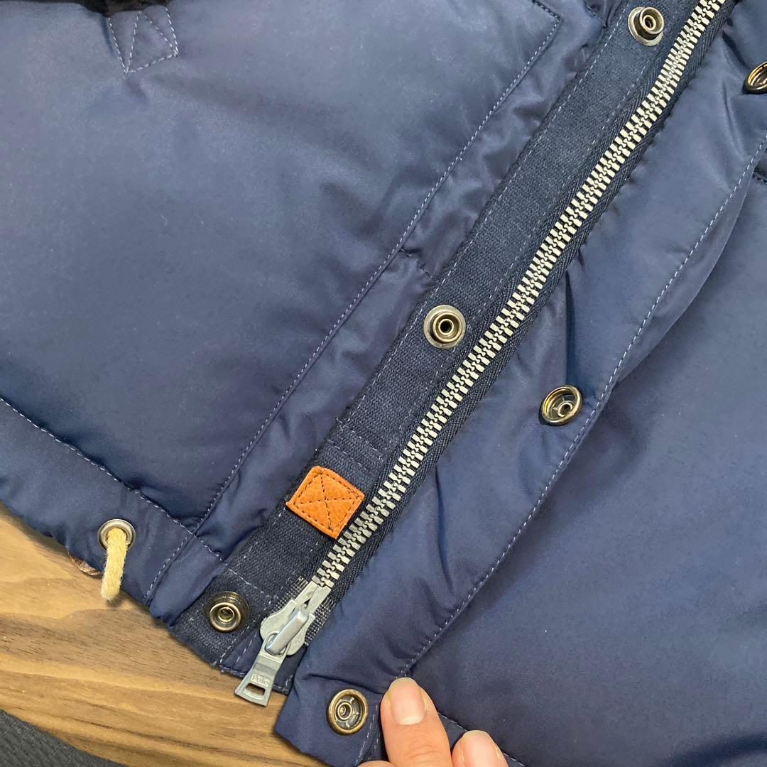 【新品】 ポロラルフローレン ダウンベスト　S ネイビー　フード付き