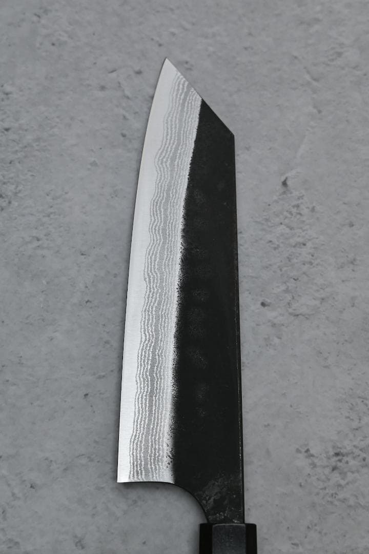 加藤 義実 Yoshimi Kato 黒打 ダマスカス 青紙スーパー文化包丁