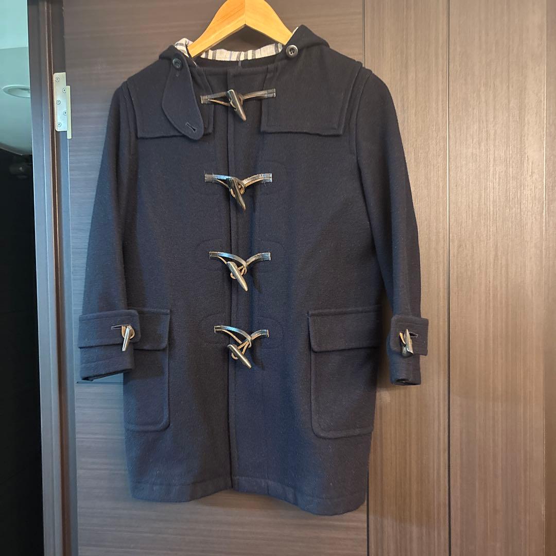 バーバリー Burberry ウール ダッフルコート ネイビー 130cm