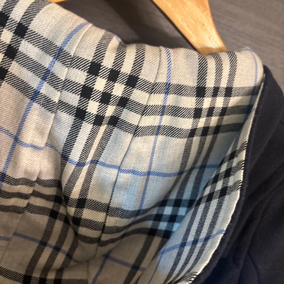 バーバリー Burberry ウール ダッフルコート ネイビー 130cm