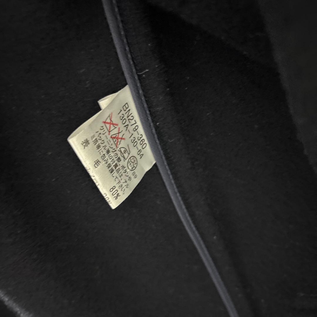 バーバリー Burberry ウール ダッフルコート ネイビー 130cm