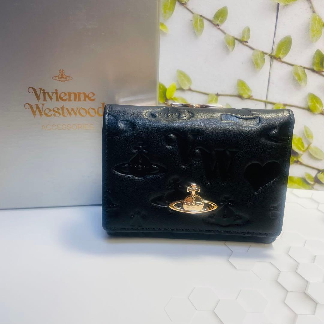 Vivienne Westwood 三つ折り財布　黒　ブラック