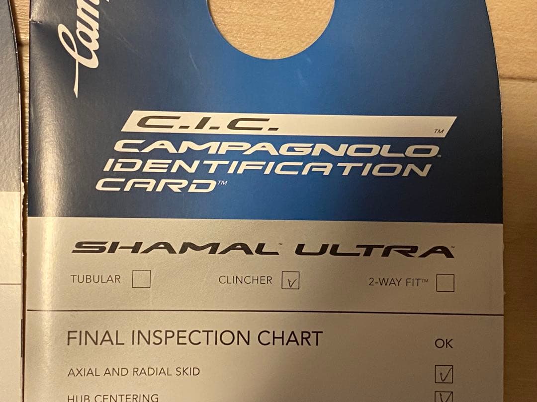 Campagnolo Shamal Ultra ホイール前後