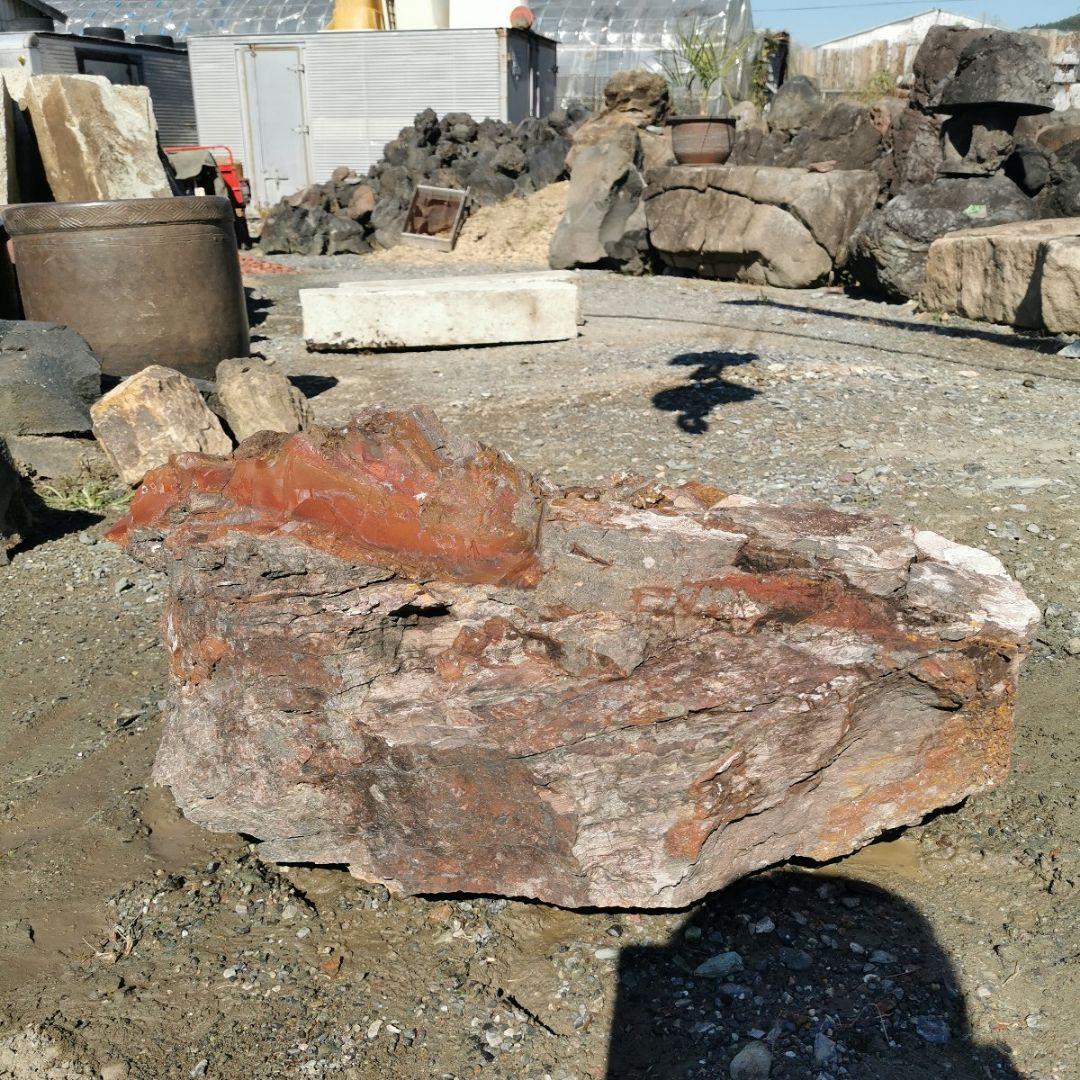 福島産　ジャスパー　120キロ　碧玉　庭石　鑑賞石　石　庭　ガーデニング