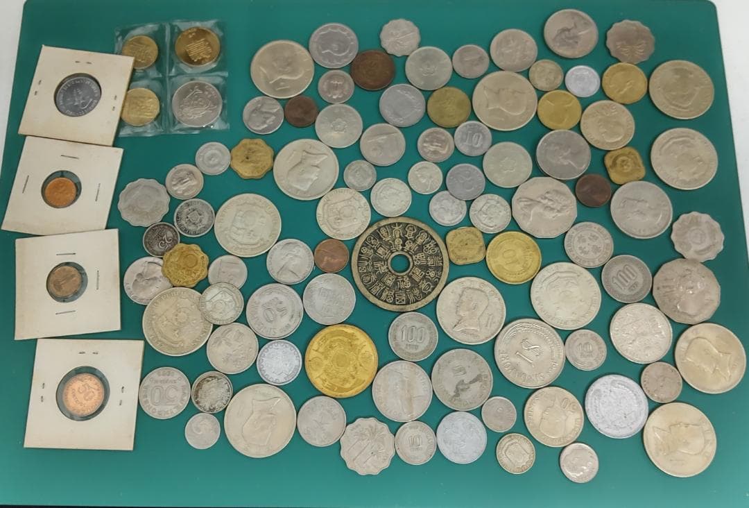 【大量】【まとめ】 世界の古銭　　香港日本マカオオーストラリアインド等