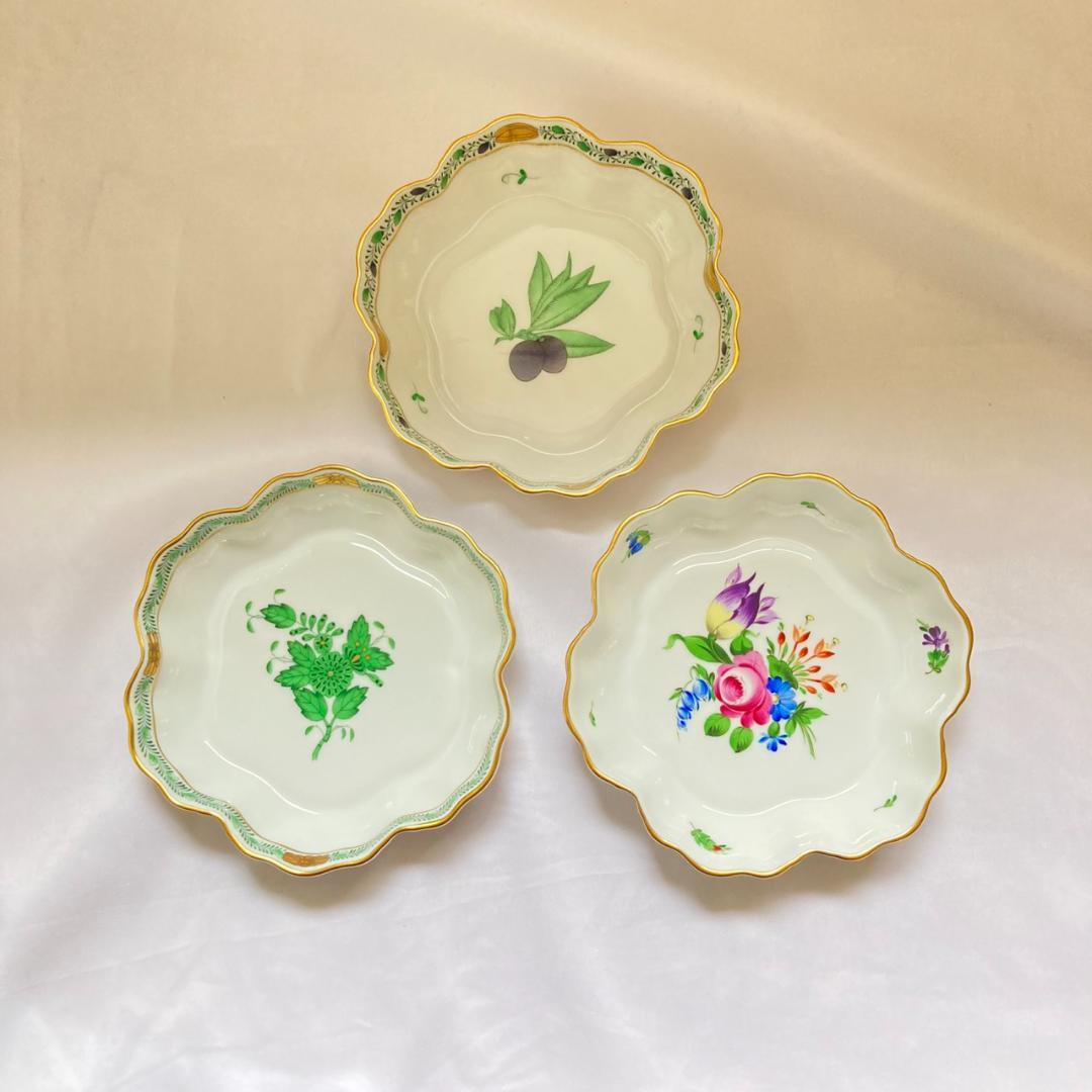 ヘレンド　クッキーディッシュ　3枚