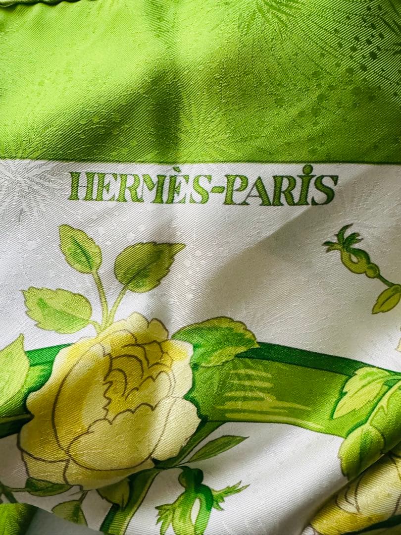 エルメス　カレ　90 ROMANTIQUE 花柄スカーフ