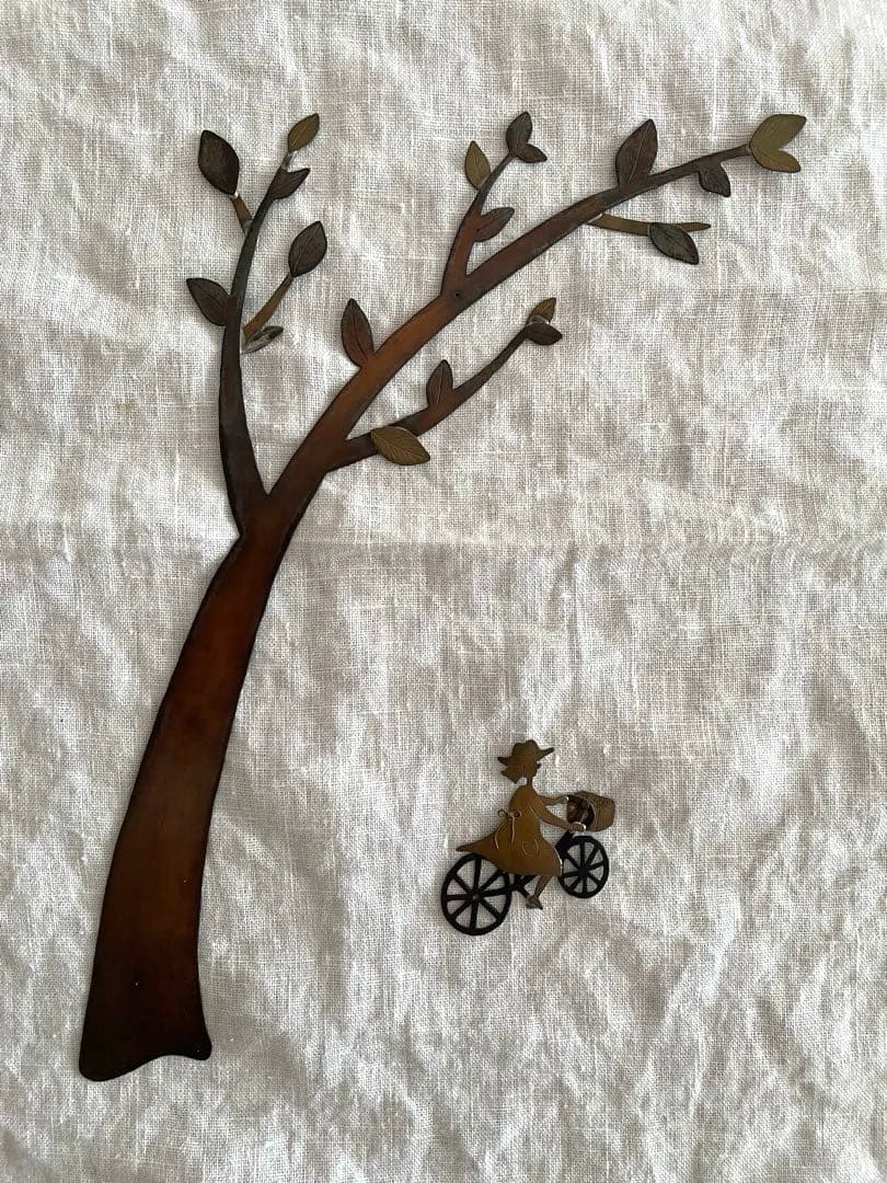 【再値下げ】一点物 charan 山田亜衣 真鍮 銅 壁飾り ブローチにも