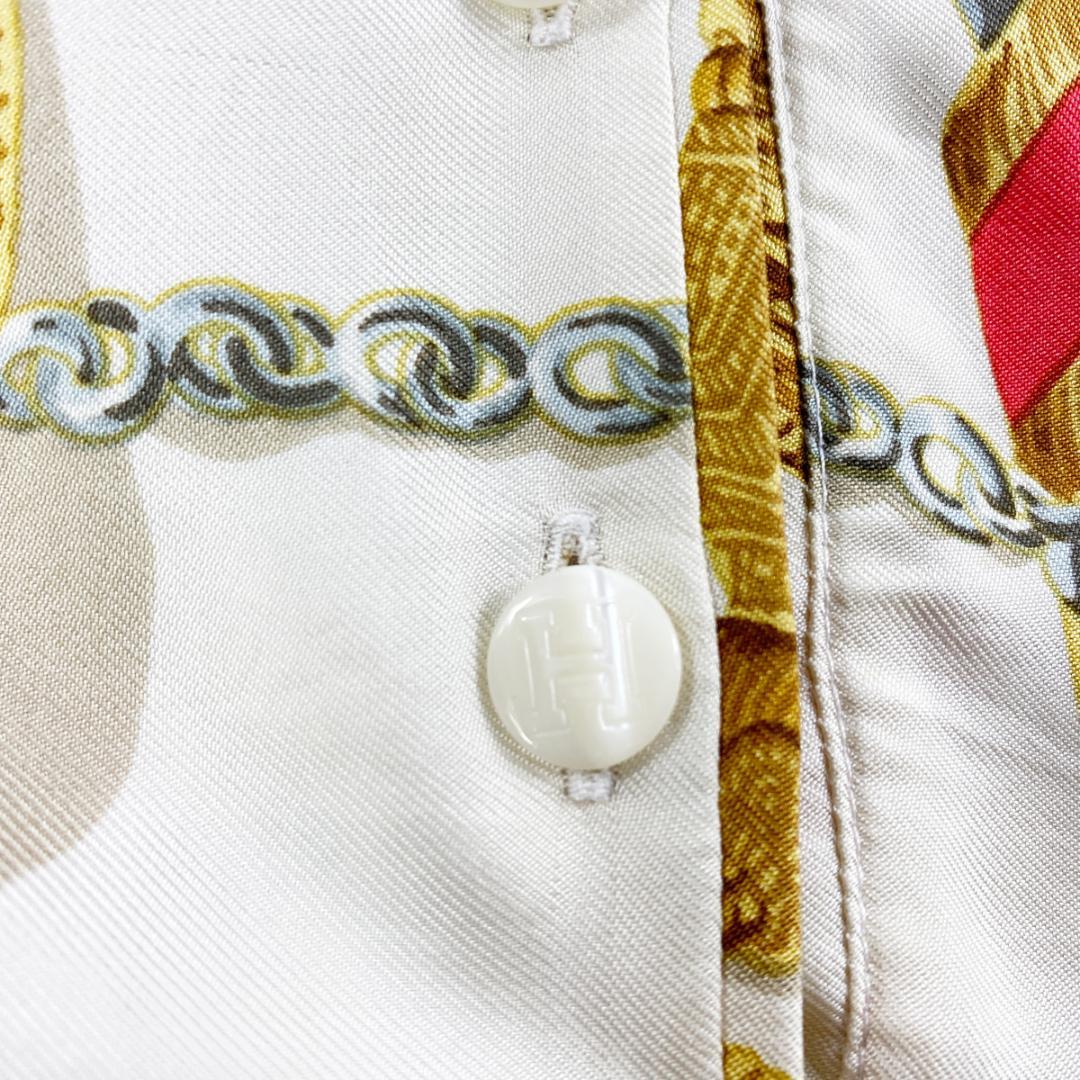 ★激レア/高級生地★ HERMES エルメス シルク切り替えカシミヤ ニット S