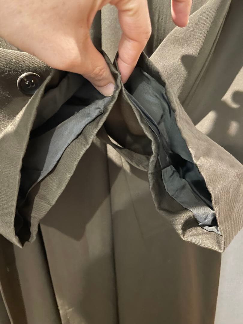 88aw 実寸XL GARCONS homme ウールギャバ バルマカンコート