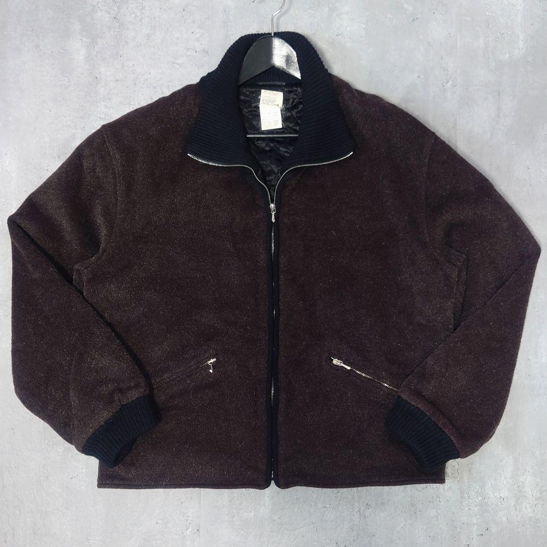 【名作】アニエスベーオム ウール モヘヤ ジップブルゾン 八の字 riri