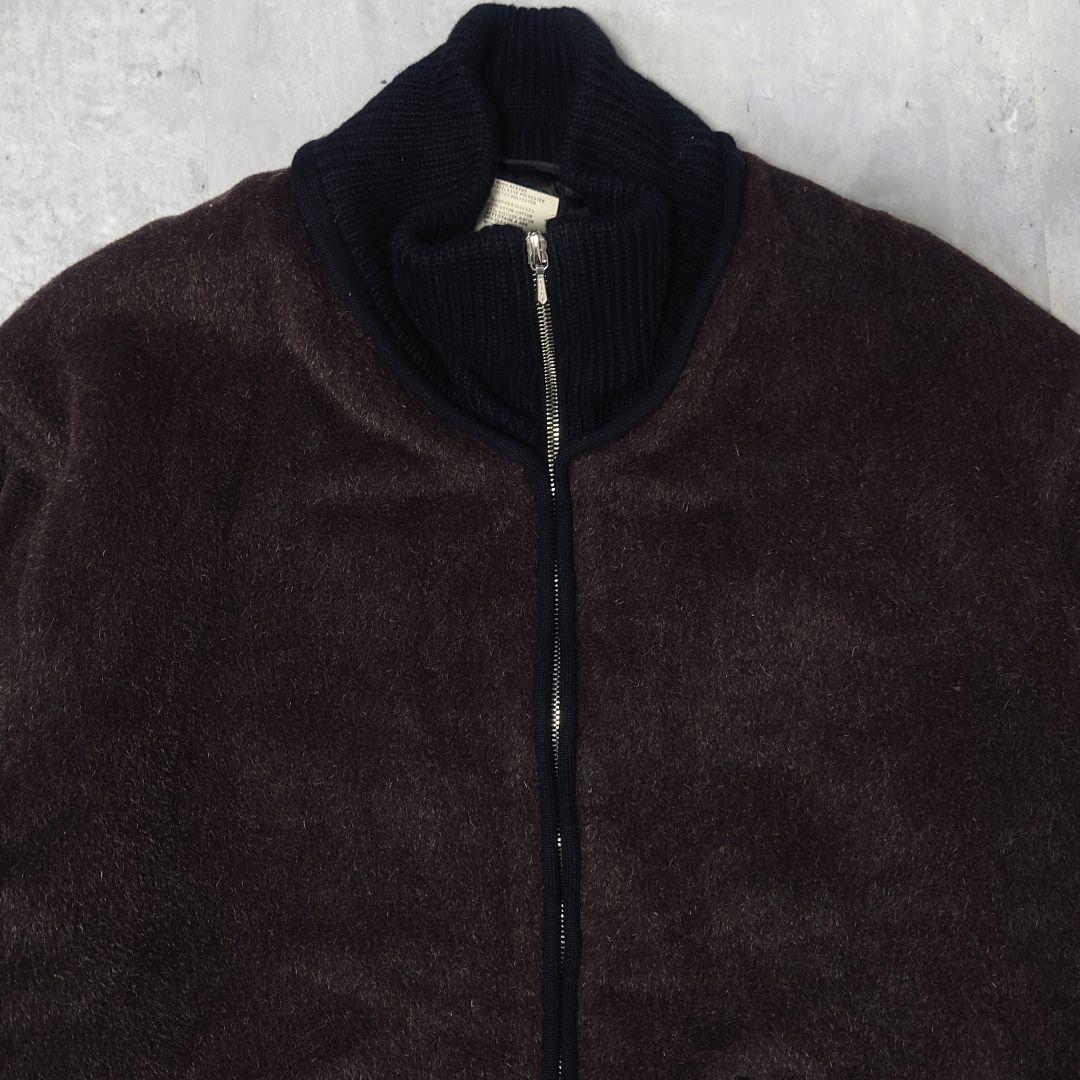 【名作】アニエスベーオム ウール モヘヤ ジップブルゾン 八の字 riri